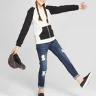 Girls Hoodie 2021 Lovely Custom Spliced Zip Front Girls Panda Hoodie With Ears