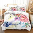 Sheet Newest Unicorn Custom Luxury Design 3 PCS Polyester 3D Duvet Cover Bedding Set