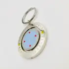 manufacture custom made rotatable double face zinc alloy promotional keychain