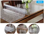 canton fair waterproof oilproof soft vinly tablecloth transparent embossed pvc table cloth in roll