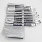 15pcs natural color wooden eval artist paint brush