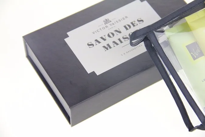 custom black folding cardboard luxury gift box packaging box