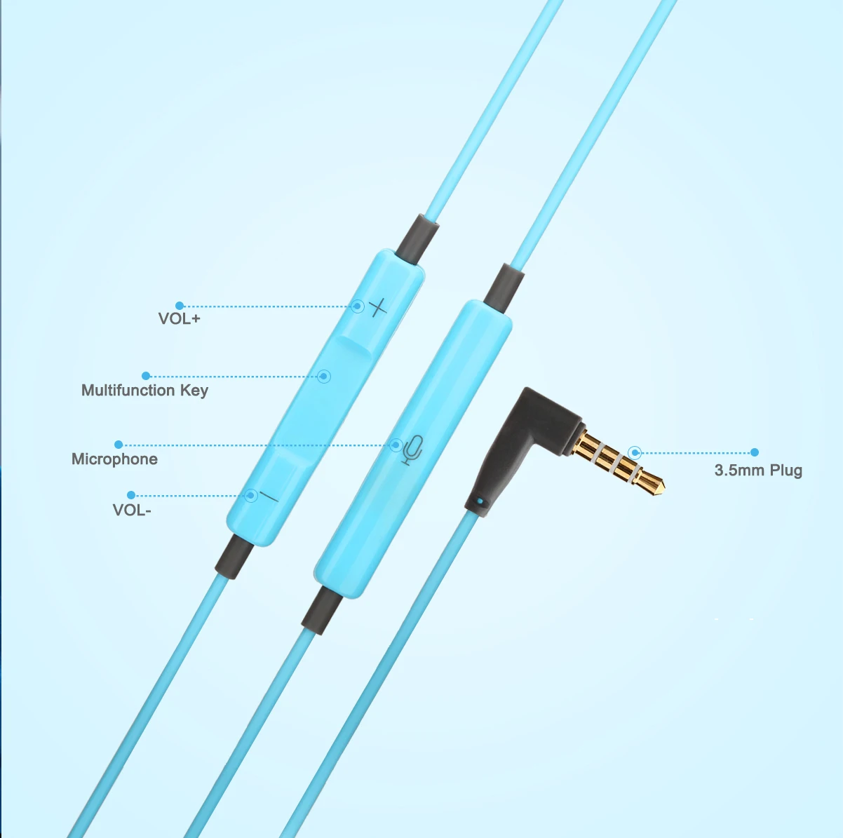Pisen Ear-hook Sports Earphones Noise Cancelling R100 - ANKUX.COM