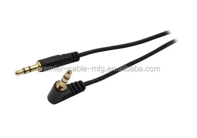 Right-Angle 3.5mm Stereo Plug to Pigtail Cable - ANKUX.COM