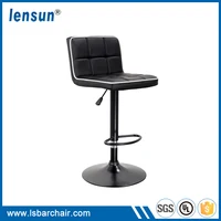 Cheap Swivel White Leather Antique Metal Industrial Wooden Bar stools Made In Malaysia