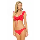Pure color women sexy bikini swimsuit Ruffle detail fashion swimwear