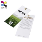 Fashion colorful design printing economical custom clothing hang tag with string and eyelet