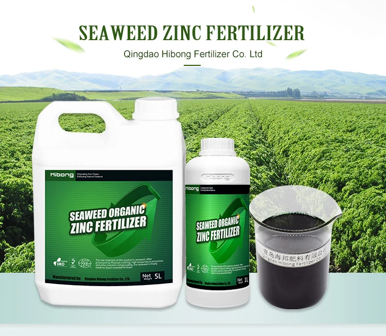 Seaweed Zinc Fertilizer, SeaHibong Agriculture Liquid Organic NPK Fertilizer