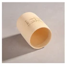 Natural Reusable Bamboo Tea Coffee Cup With Custom Logo