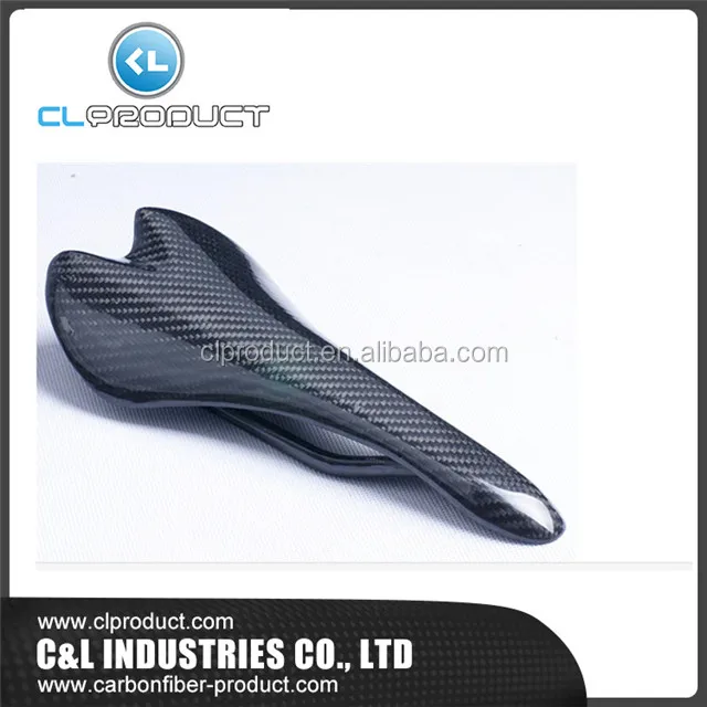 solid black carbon fiber bicycle saddle bike seat