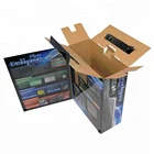 Gloss Offset Printing Corrugated Carton Cardboard Suitcase Box with Plastic Handle
