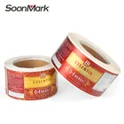 High sale custom self adhesive vinyl plastic medical bottle packaging label sticker