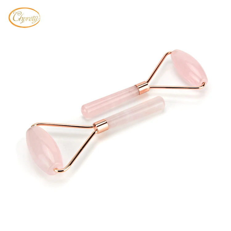 2019 best selling beauty real natural rose quartz stones jade roller face and body massager products