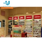 Retail Health Food Vitamin Store Interior Decoration Design Supply Natural Health Food Shop Furniture Display Fixture