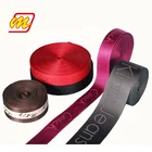 Factory Custom Recycled Printed Rainbow PP Jacquard Nylon Webbing, 22mm 25mm Nylon Webbing Tape For Bags And Seat Belt
