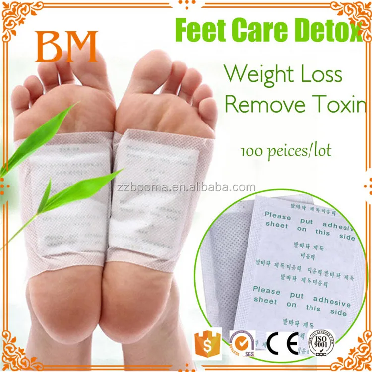 100 Natural Korea Detox Foot Patches Relax Health Broadcast Japanese