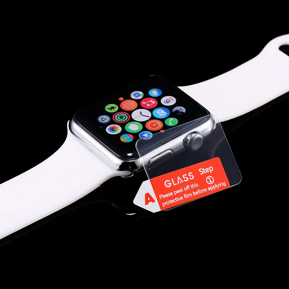 Tempered Glass Screen Protector Case For Apple Watch 42mm 38mm Clear Reinforced Film Ultra Thin For Apple Watch With Retail Box