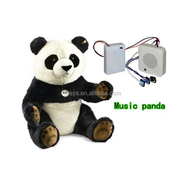 custom stuffed panda sound plush toy