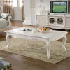 Wholesale Ivory White Rectangular Wooden Coffee Table