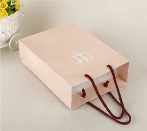 custom design printing apparel gift paper packaging bag with