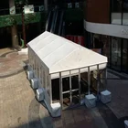 Tempered glass party tent Clear sidewall marquee wedding tent, big transparent event tent