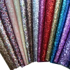 Chunky glitter leather vinyl fabric sheet for shoe and bag