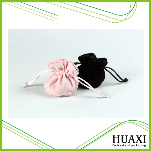 hot selling velvet drawstring bag, gift jewellery pouches, mini