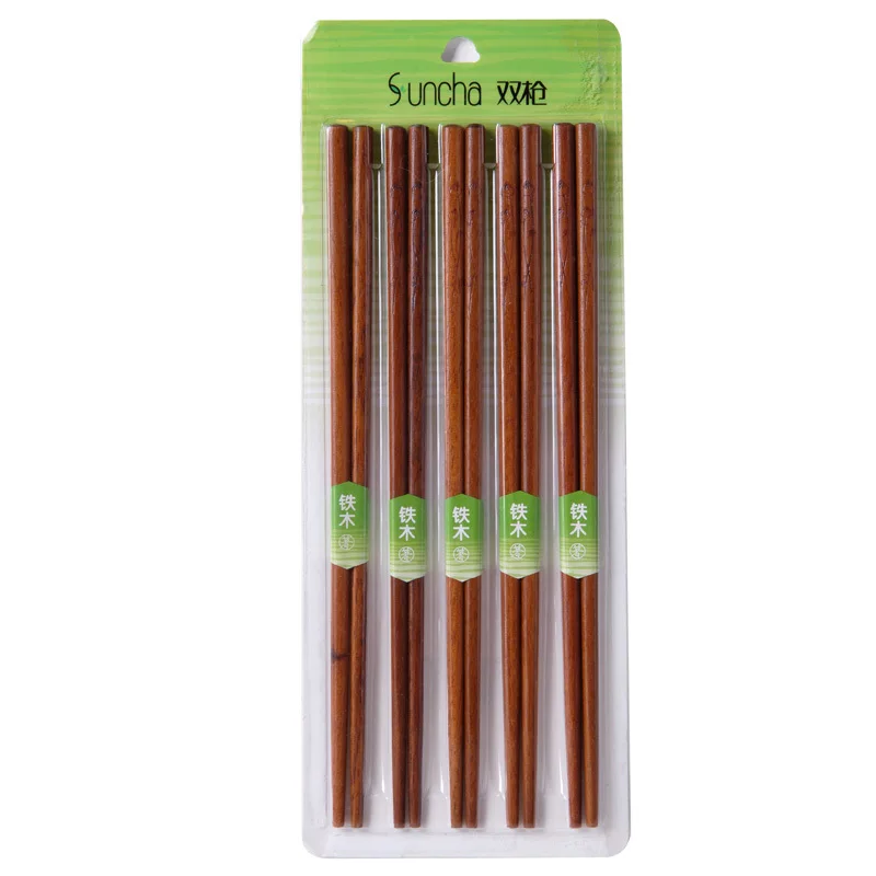 Spear authentic Japanese-style wooden chopsticks creative suite upscale hotel household iron KZ2560 five pairs of wooden chopsti
