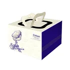 400 GSM SBS IVORY BOARD PAPER CAKE BOX FOOD GRADE FOOD PACKING BOX WITH GLOSSY LAMINATION