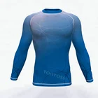 NEW Design Sublimation cheap blank custom Mens long sleeve compressed shirt
