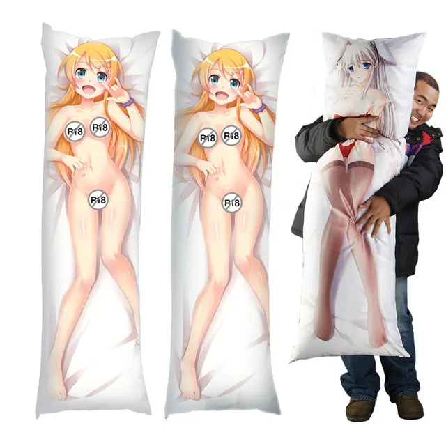Naked anime girl body pillow