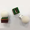 Golf Ball Shape PVC Customized White USB 3.0 USB Flash Drive Circuit Board