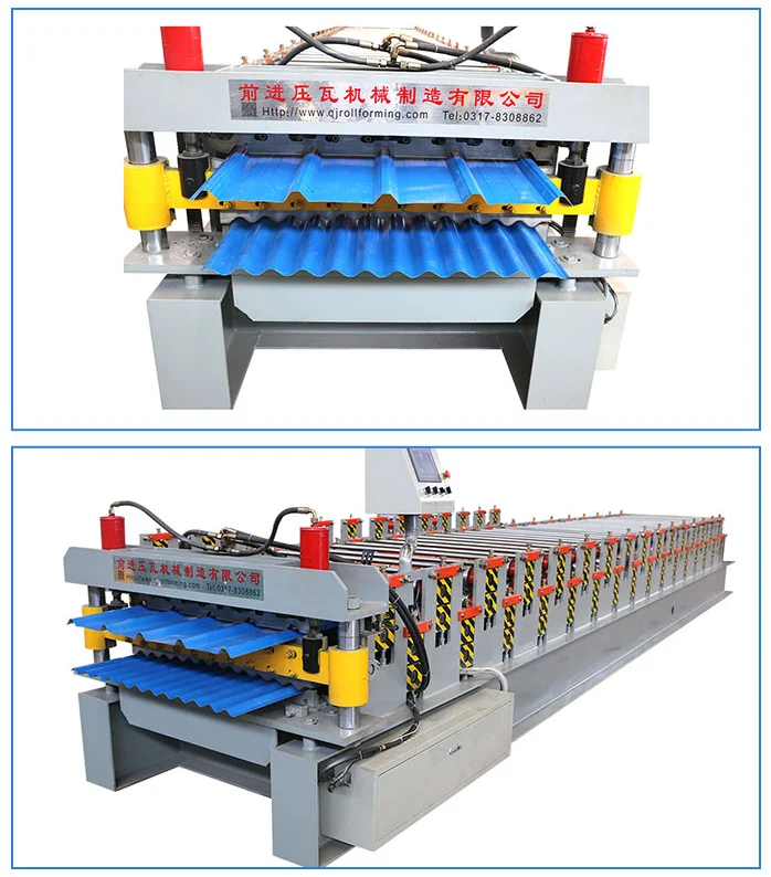 roof panel step tile roll forming machine price double layer steel roof and wall sheet roller machine