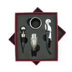 Free sample stainless steel bottle opener gift box set wholesale custom printing logo bar accessories wine bottle opener set