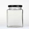 380ml american metal cap glass food jar for honey and jam