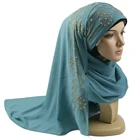 New design ladies muslim chiffon hijabs 100% polyester Premium stole wrinkle plain scarfs 180*70cm