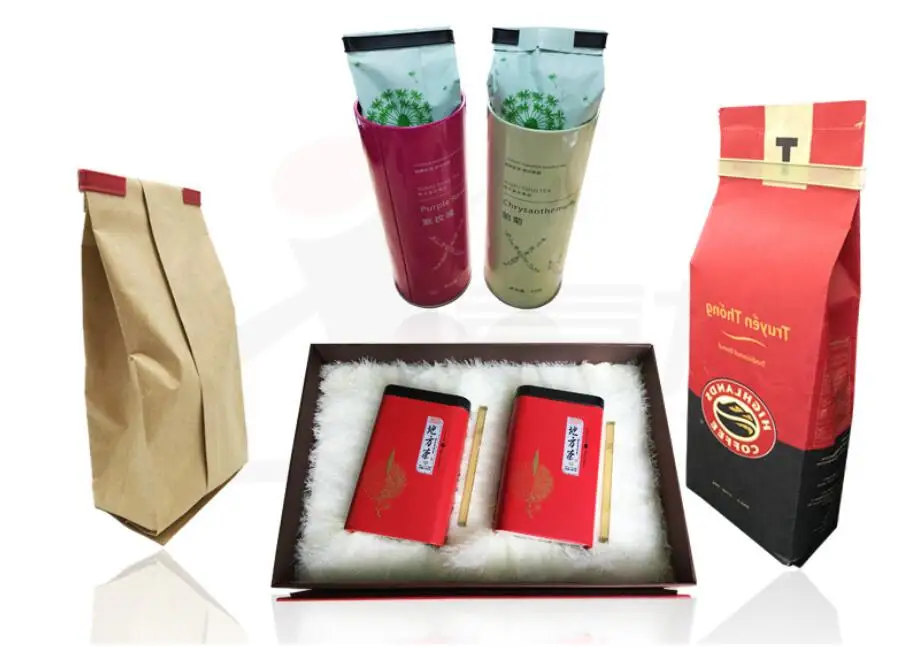 resealable coffee bean / powder packaging 8 oz matte white block