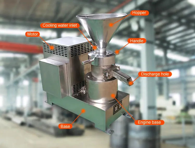 Price peanut butter colloid mill for grinding automatic peanut butter making machine