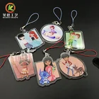 Custom Clear Printed Acrylic Anime Charms Keychain