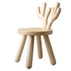 Chair Kids Wood New Product Kids Solid Wooden Animal Stool Study Chair for Kids