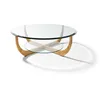 Sturdy and durable toughened glass coffee table dining table
