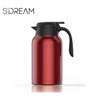1.5L/2L capacity metal jug high quality stainless steel thermos coffee pot red