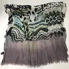 Women Cotton Linen Scarf Fashion Warm abstract painting Colors Shawl Size