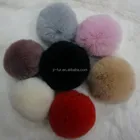 Real Rabbit Fur Pom Poms, Fur Pompon, Fur Ball