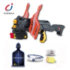 High quality plastic kids safe shooting game play set eva soft bullet toy gun