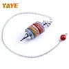 /product-detail/new-arrival-natural-polished-gemstones-chakra-pendulum-wicca-dowsing-reiki-lobster-clasp-link-chain-7-chakra-pendulum-60819759888.html