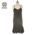 2019 Hot Selling Sexy Women Dress Sleeveless With Soft Nap Of Fashion Lady Wearing