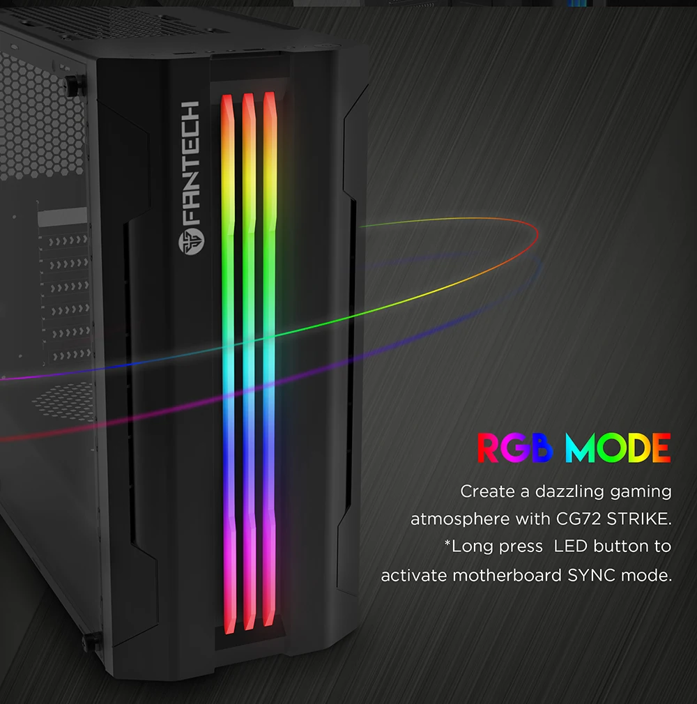 FANTECH STRIKE CG72 RGB Middle Tower Case 6 FANTECH STRIKE CG72 RGB Middle Tower Case 6