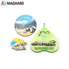 Custom Metal Silver Foil Paper Fridge Magnet For Different Countries