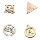Wholesale engraved logo custom metal tags plates labels for swimmers